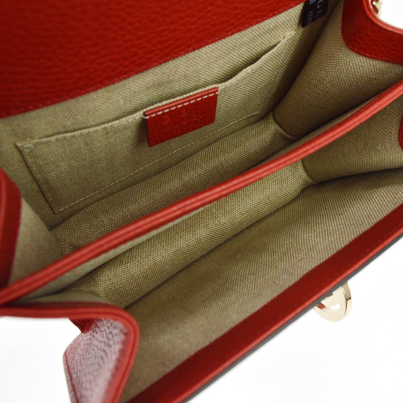 Gucci Interlocking Leather Red Bag