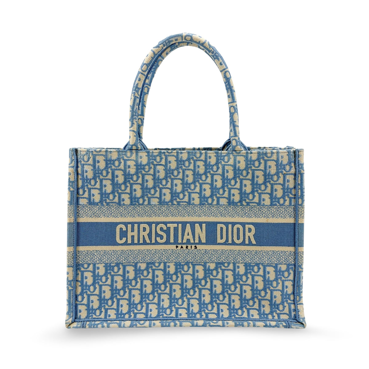 Christian Dior Book Oblique Canvas Beige Bag