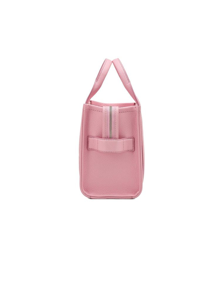 Marc Jacobs Embossed Logo Cow Leather Tote Bag — Pink
