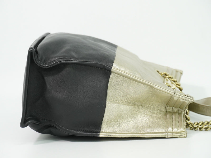 Chanel Boy Shopper Calfskin Gold Leather Bag