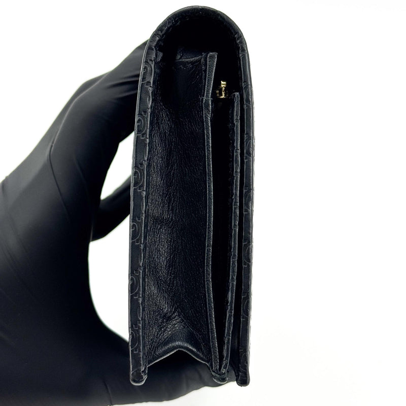 Gucci Wallet On Strap Microguccissima Leather Black Bag
