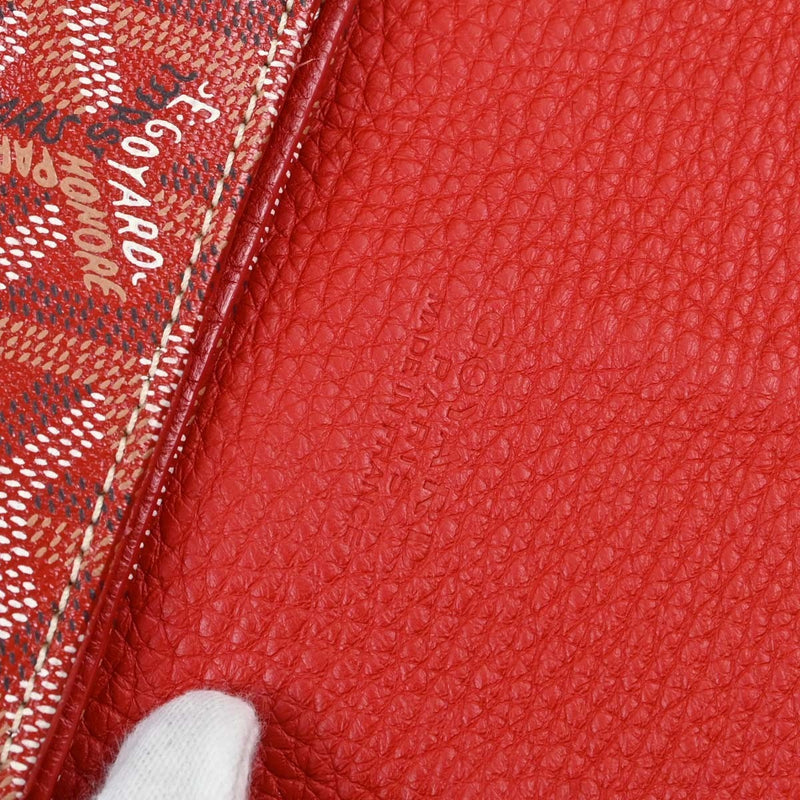 Goyard Grand Bleu Messenger Coated Canvas Red