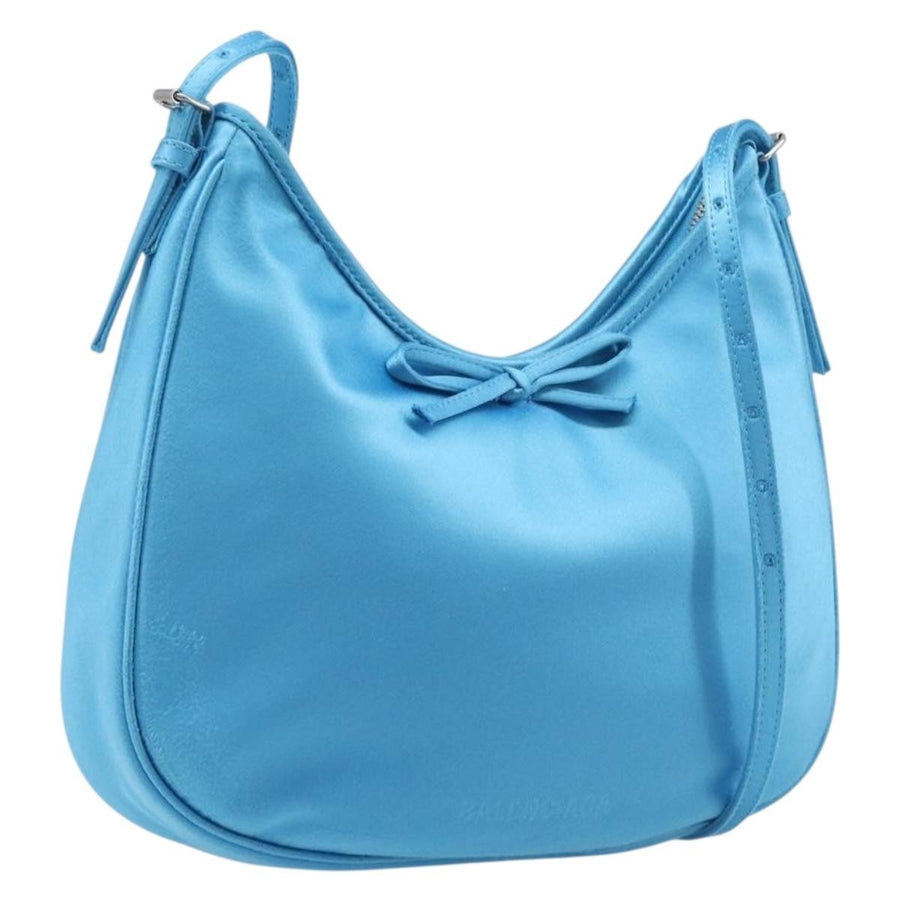 Balenciaga Leopolda Satin Blue Bag