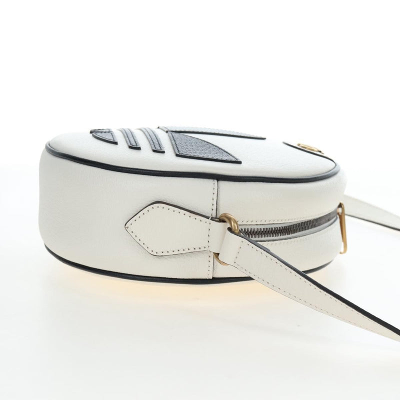 Gucci X Adidas Ophidia Round Leather White Bag