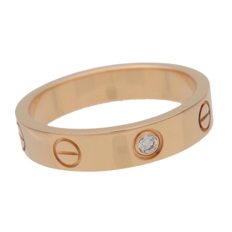 Cartier Love Wedding Band 1 Diamond 18k Rose Gold With Yellow_gold Bijoux