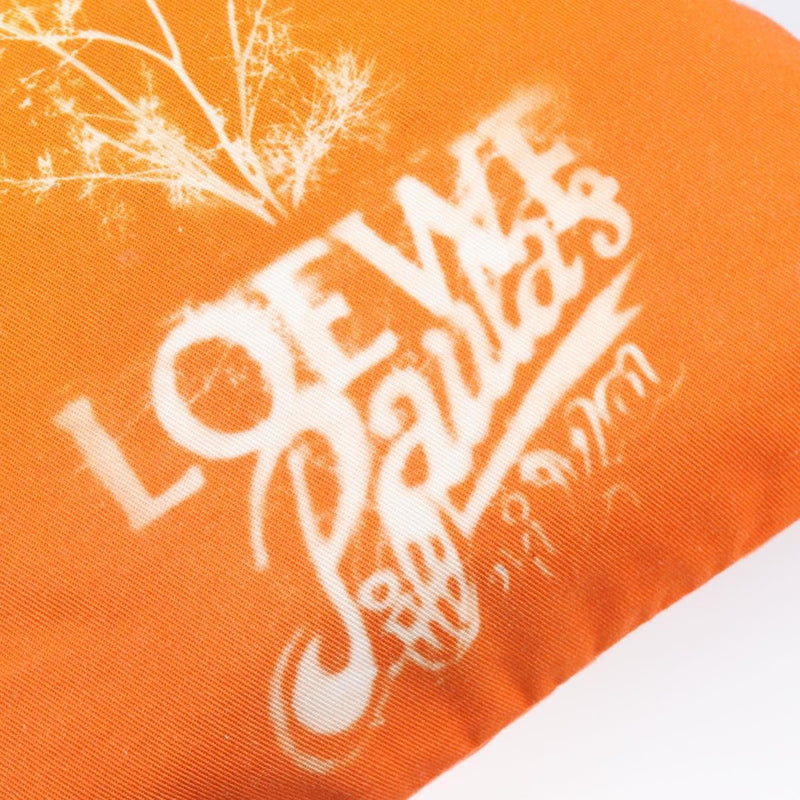 Loewe Paula Drawstring Printed Canvas Orange Bag