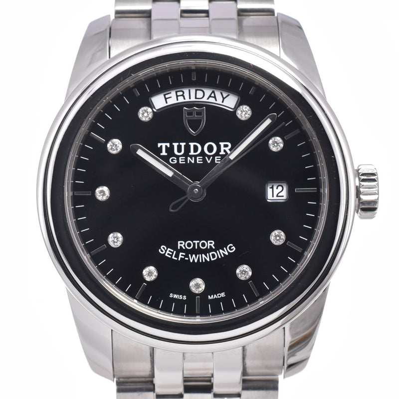 Tudor Glamour Day Date Automatic Stainless Steel With Diamonds Watches