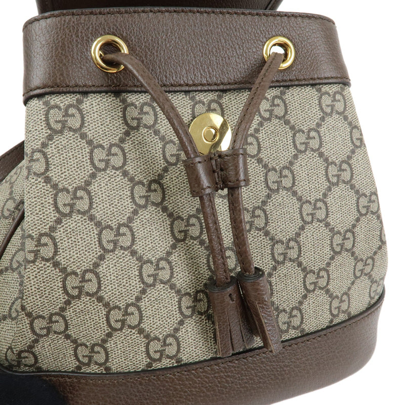 Gucci Ophidia Flap Gg Coated Canvas With Leather Beige Bag