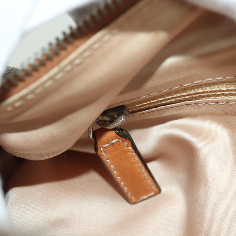 Christian Dior Vintage Trotter Romantique Boston Diorissimo Coated Canvas Brown Bag