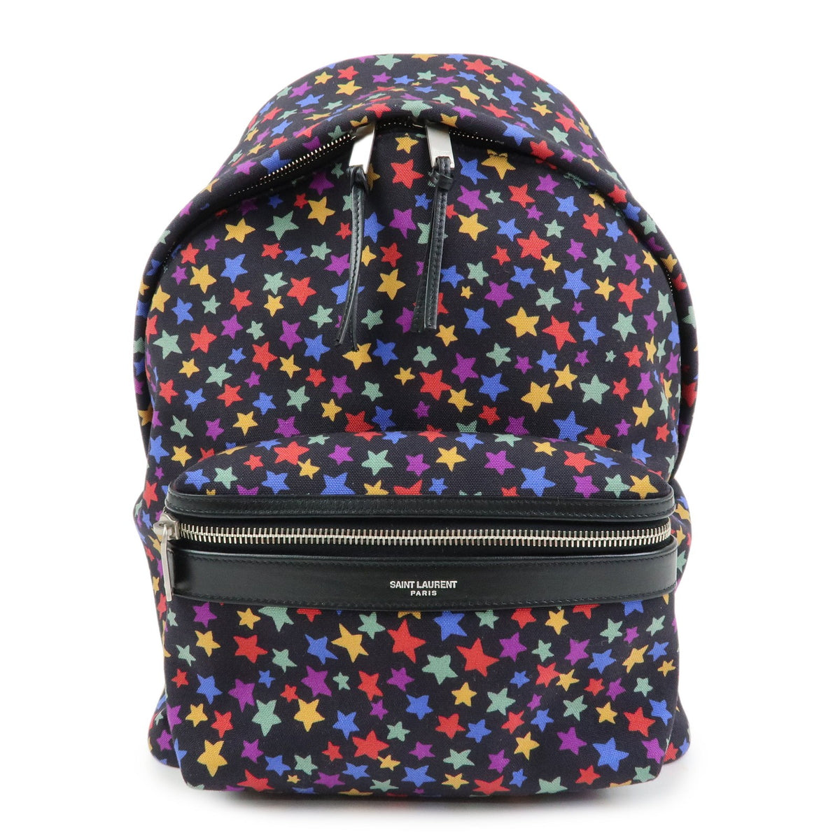 Saint Laurent City Printed Corduroy Multicolour Canvas Bag