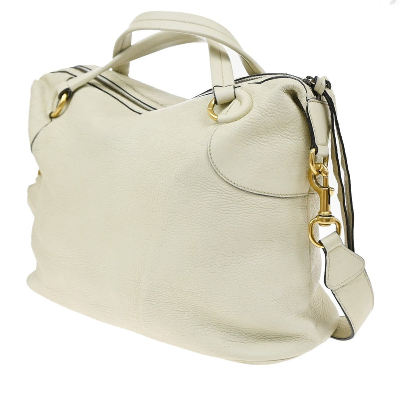 Gucci Twill Leather Beige Bag