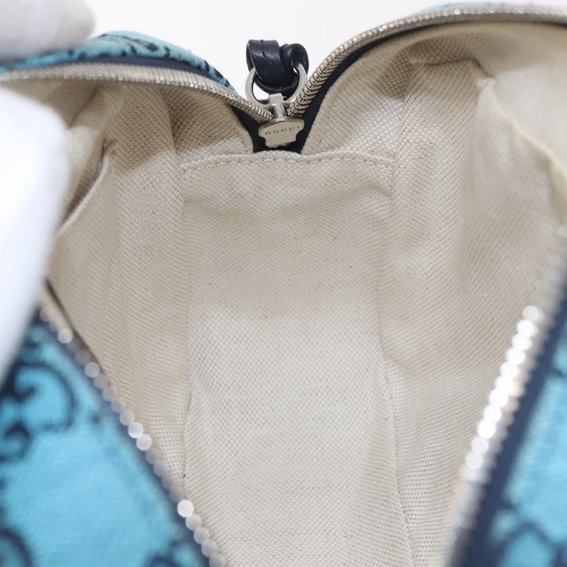 Gucci Gg Marmont Multicolor Diagonal Quilted Canvas Blue Bag