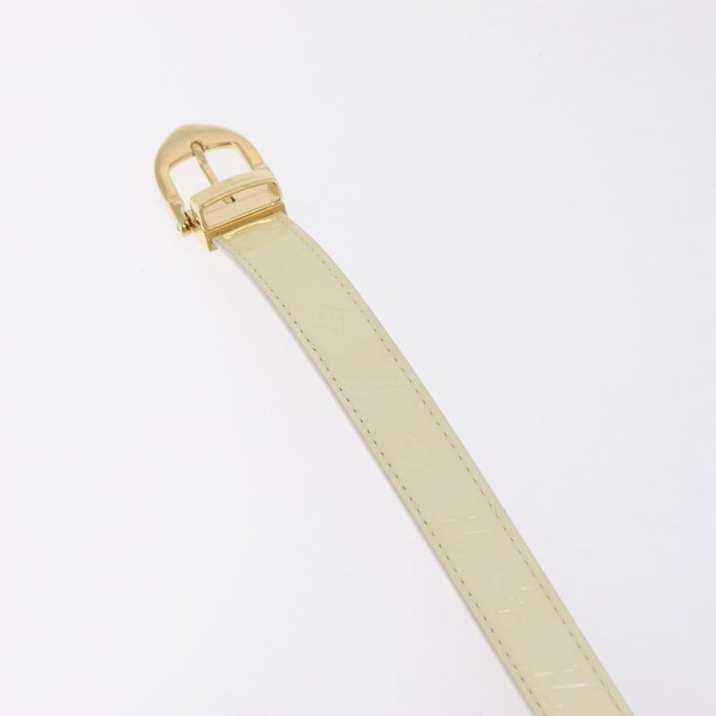 Louis Vuitton Vernis Belt Lv Monogram Beige Patent_leather