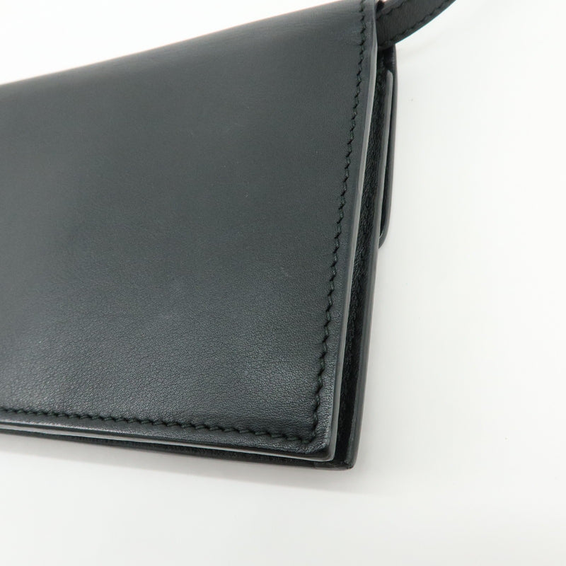 Gucci Interlocking Wallet On Chain Leather Black Bag