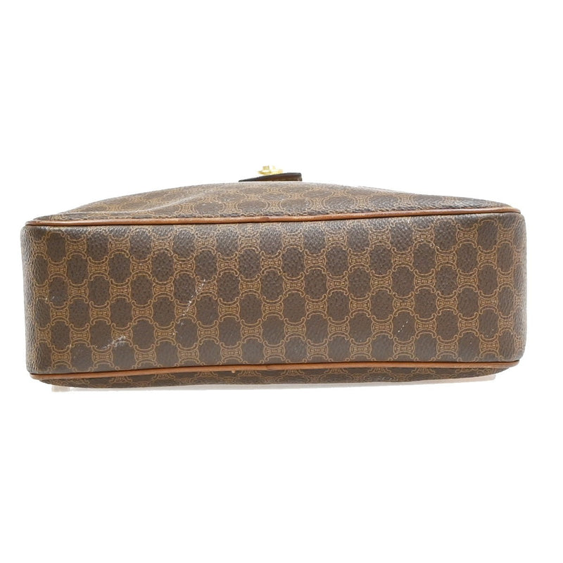 Celine Macadam Leather Brown Pvc Bag