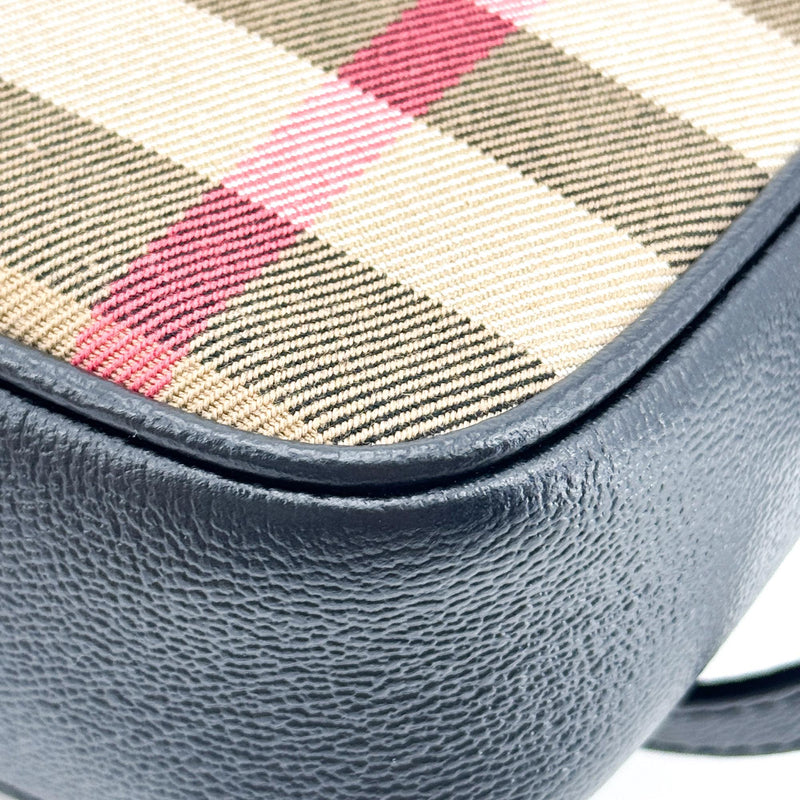 Burberry Camera Vintage Check Canvas Black Bag