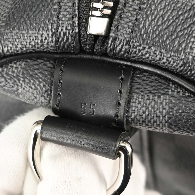 Louis Vuitton Keepall Bandouliere Damier Graphite Gray Canvas Bag