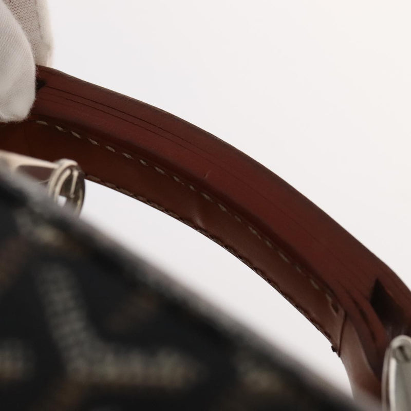 Goyard Bourget Trolley Rolling Luggage Coated Canvas Brown Pvc Bag