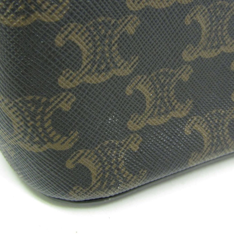 Celine Teen Cabas De France Triomphe Coated Canvas Brown Bag