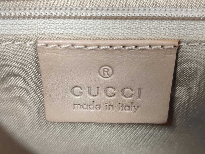 Gucci Jackie Flap Canvas And Leather Beige Bag