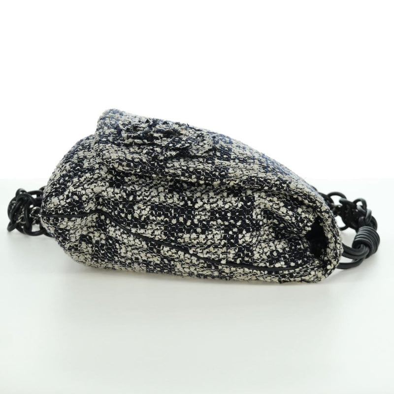 Chanel Camellia Messenger Tweed Black