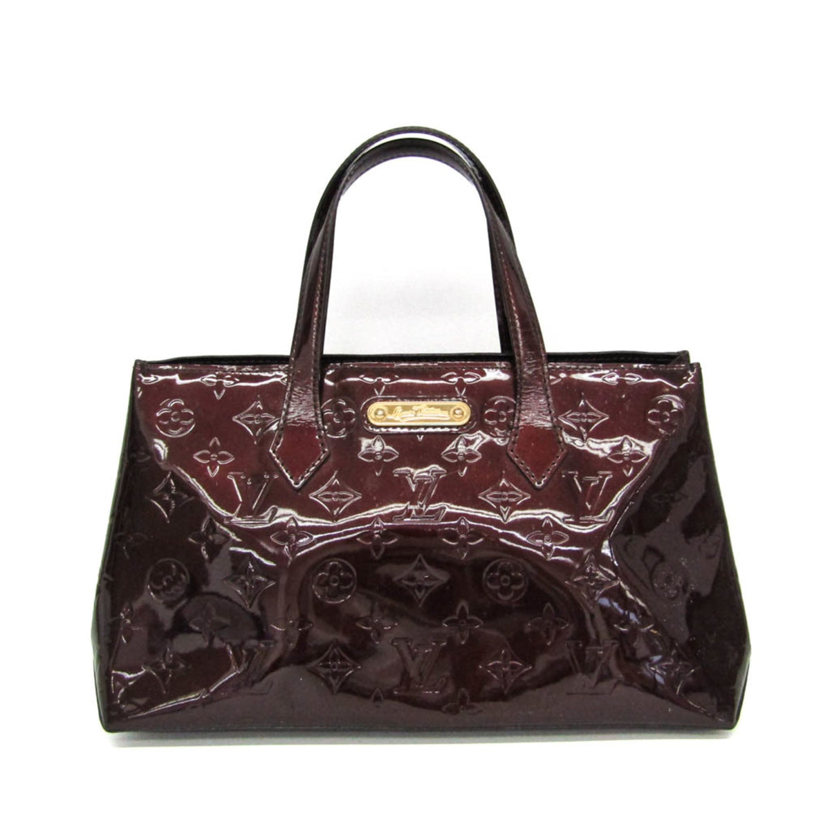 Louis Vuitton Wilshire Monogram Vernis Burgundy Patent_leather Bag