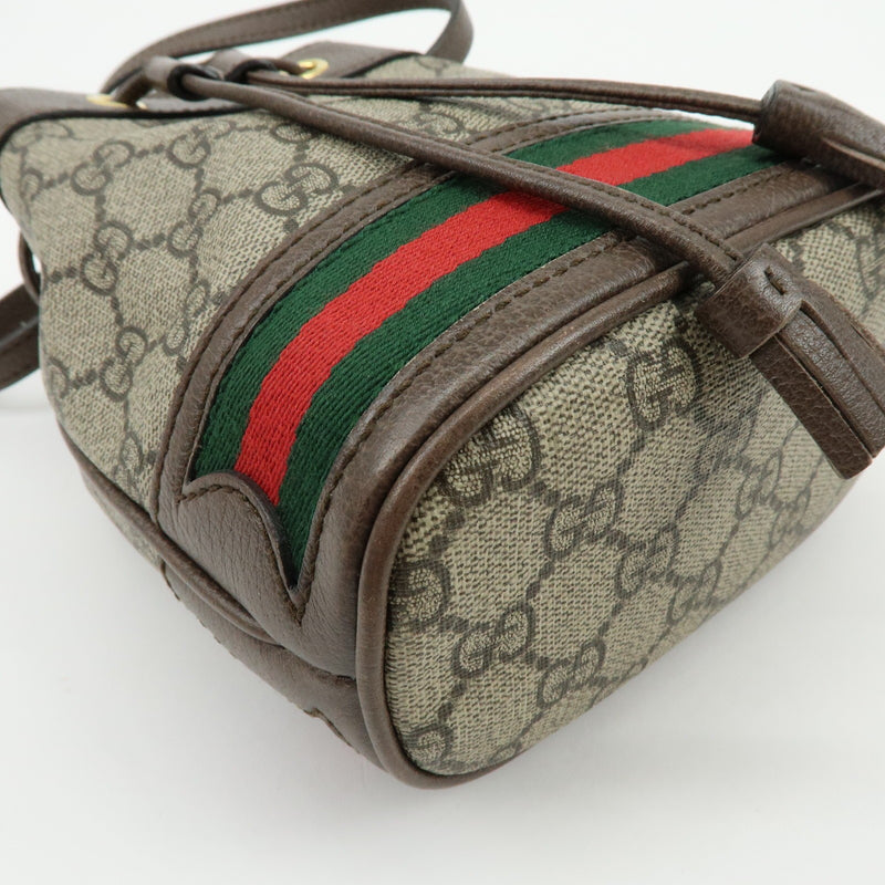 Gucci Ophidia Bucket Gg Coated Canvas Beige Bag
