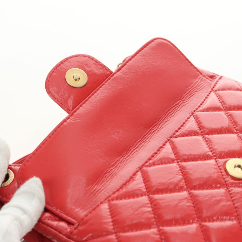 Chanel Wavy Cc Hobo Quilted Crumpled Calfskin Pink Patent_leather