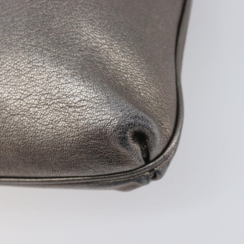 Salvatore Ferragamo Gancini Leather Gold Bag