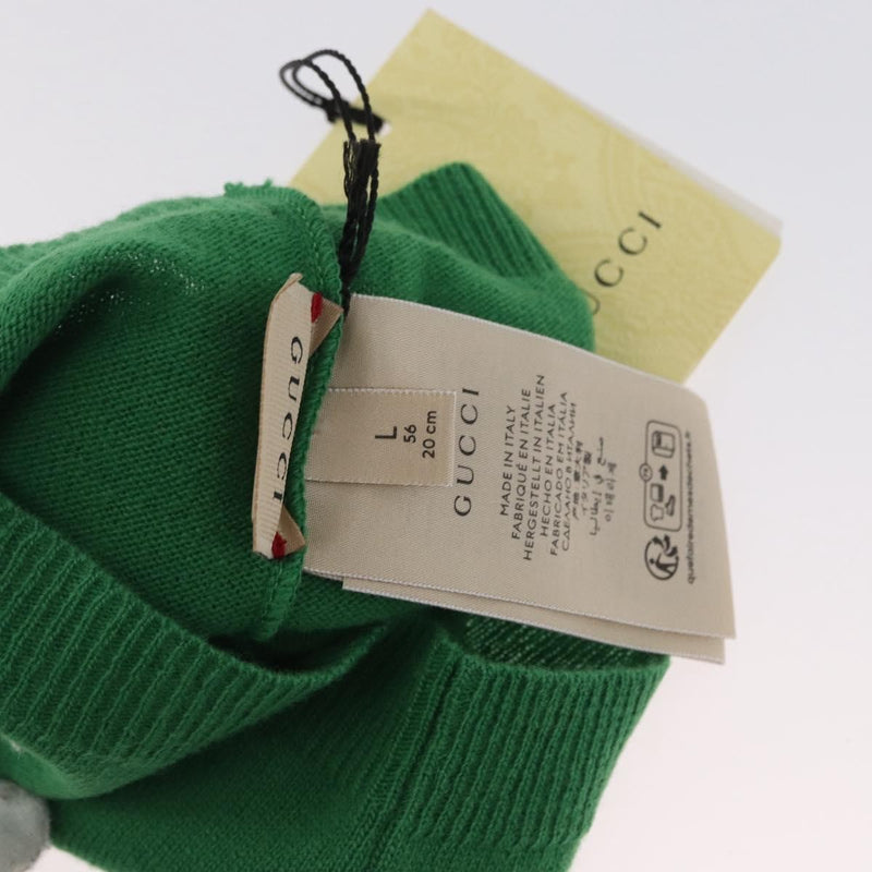 Gucci Beanie Alien Intarsia Green Canvas Accessory