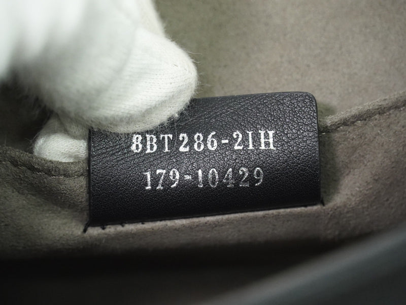 Fendi Kan I F Leather Black Bag