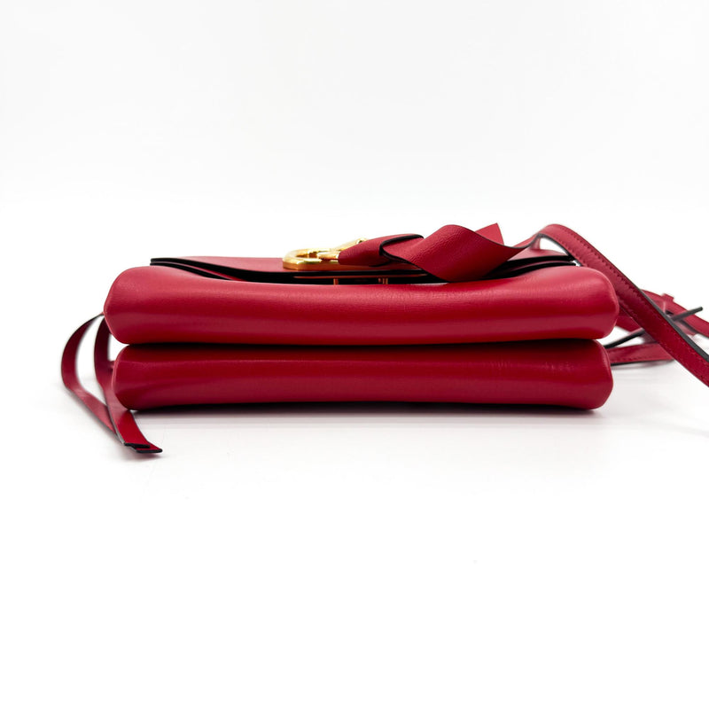 Valentino Garavani Vring Belt Leather Red Bag