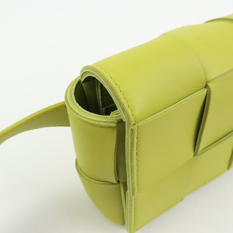 Bottega Veneta Cassette Belt Maxi Intrecciato Leather Green Bag