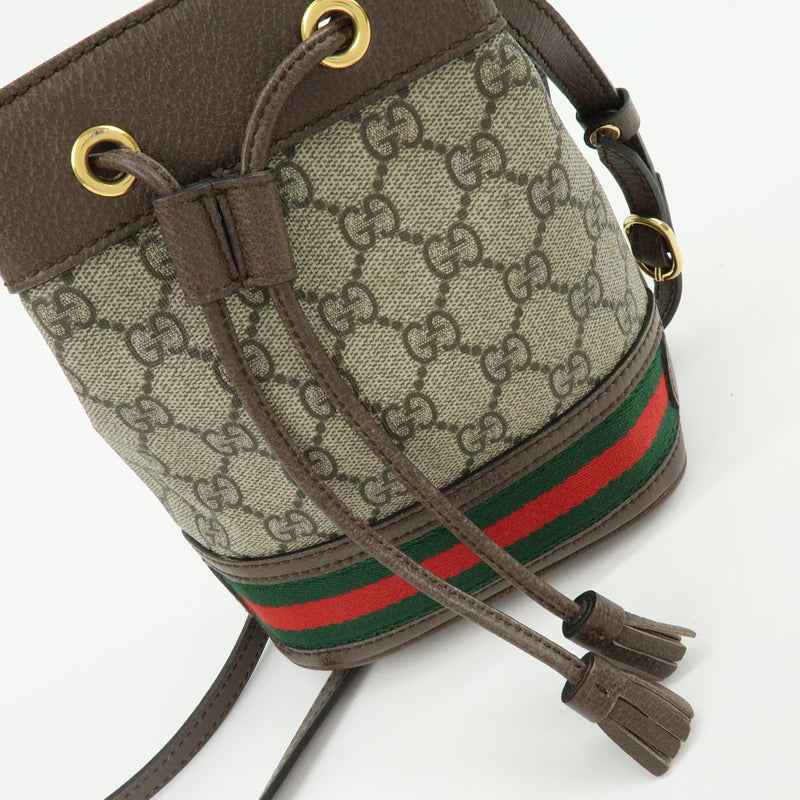 Gucci Ophidia Bucket Gg Coated Canvas Beige Bag