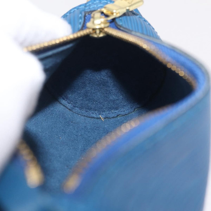 Louis Vuitton Soufflot Pochette Epi Leather Blue Bag