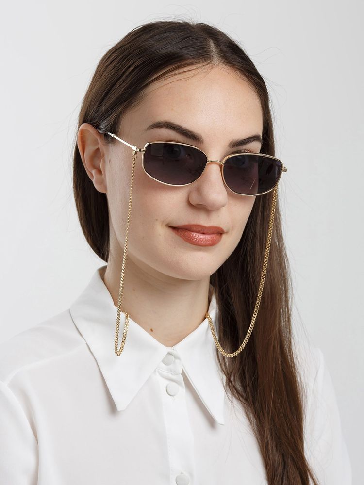 Marc Jacobs Metal Oval Sunglasses — Gold