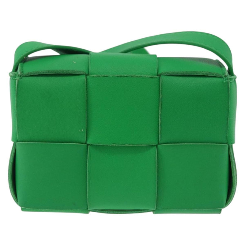 Bottega Veneta Cassette Maxi Intrecciato Leather Green Bag
