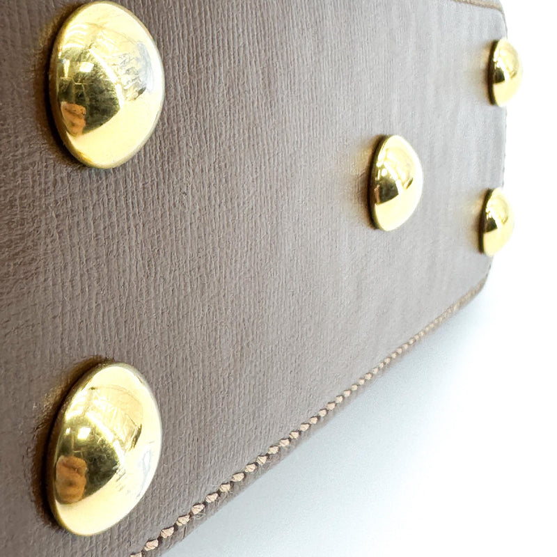 Gucci Horsebit 1955 Top Handle Gg Coated Canvas With Leather Brown Bag