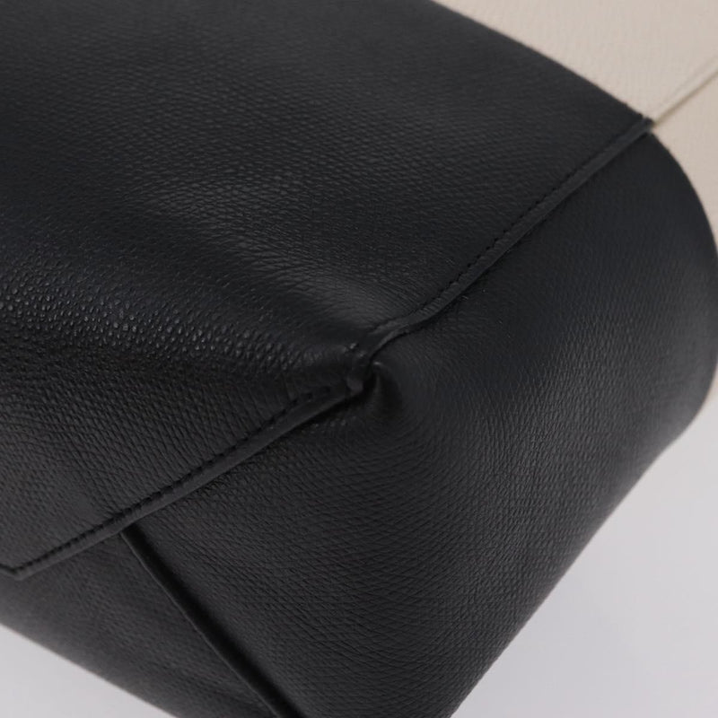 Celine Vertical Bi-Cabas Leather Black Bag