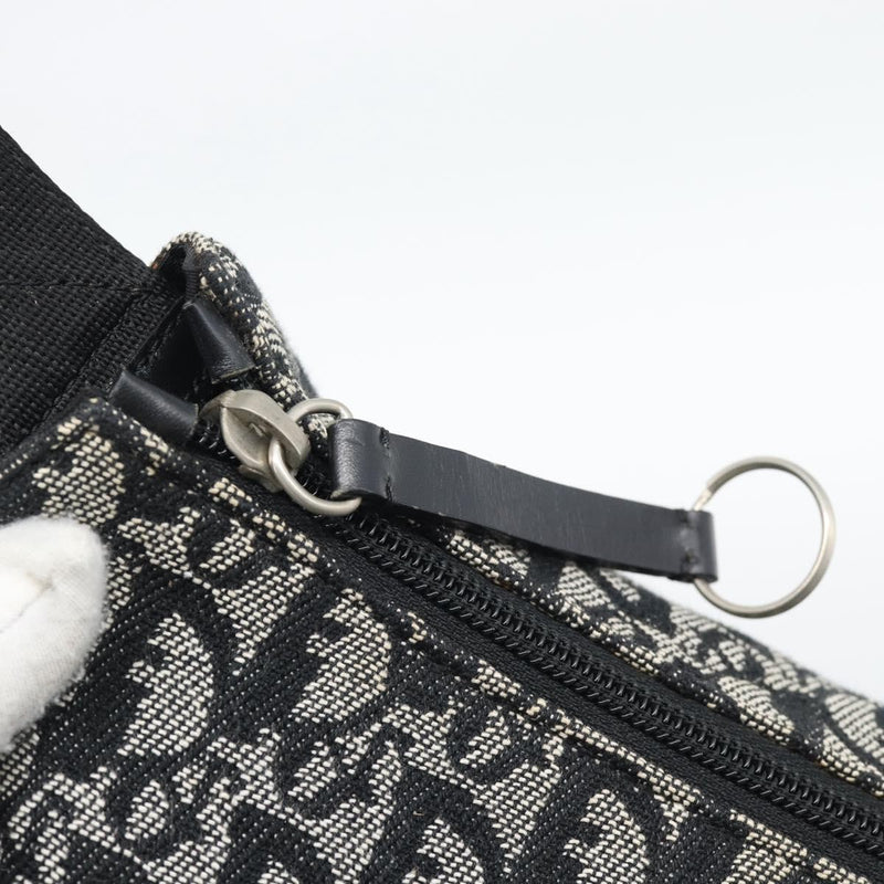 Christian Dior Vintage Trotter Messenger Diorissimo Canvas Black
