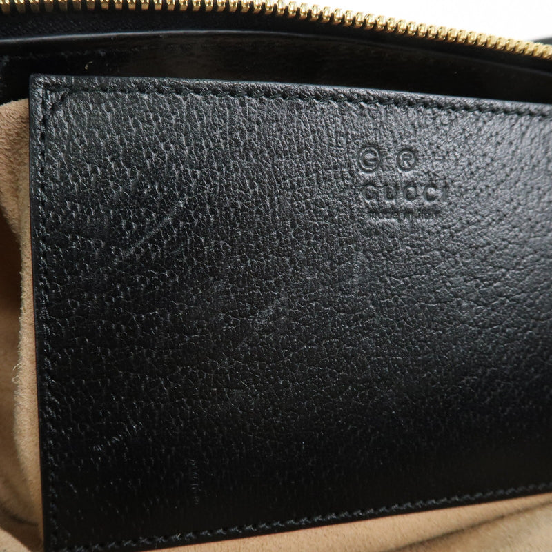 Gucci Ophidia Top Handle Leather Black Bag