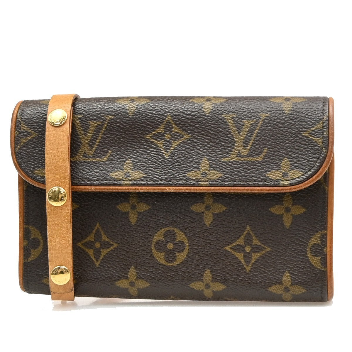 Louis Vuitton Florentine Pochette Damier Brown Canvas Bag