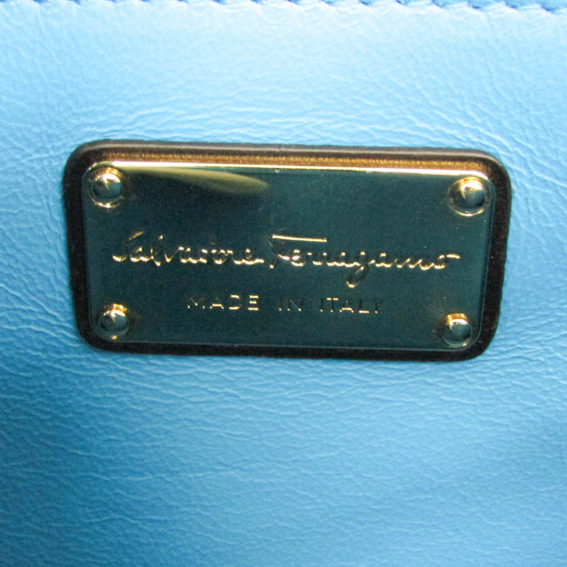 Salvatore Ferragamo Sofia Satchel Multicolor Woven Leather Multicolour
