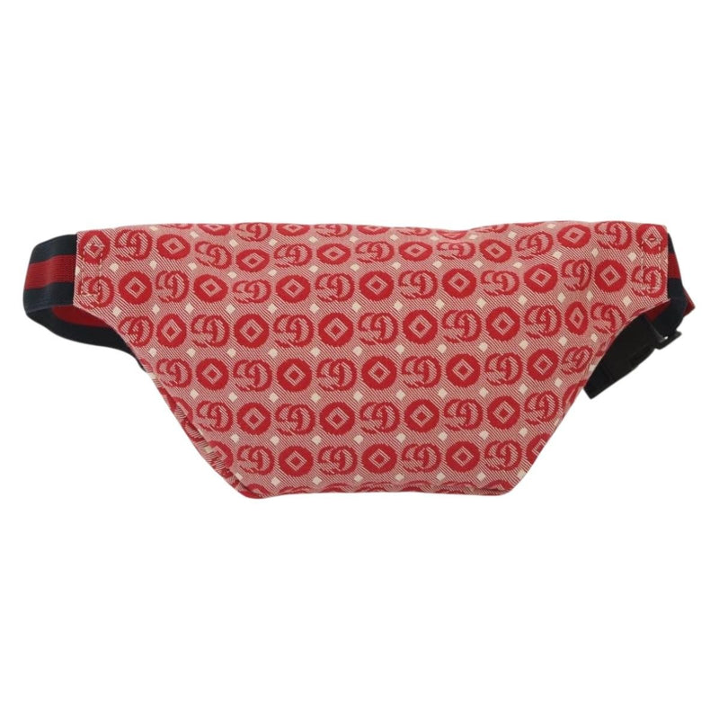 Gucci Childrens Belt Printed Gg Coated Canvas Red Bag