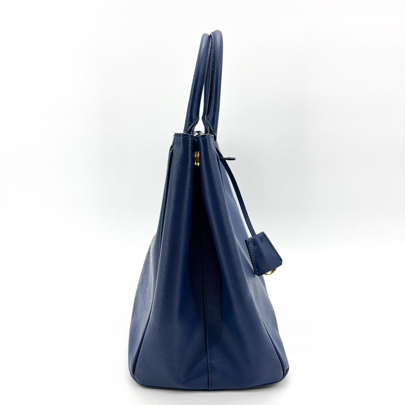 Prada Lux Open Saffiano Leather Blue Bag