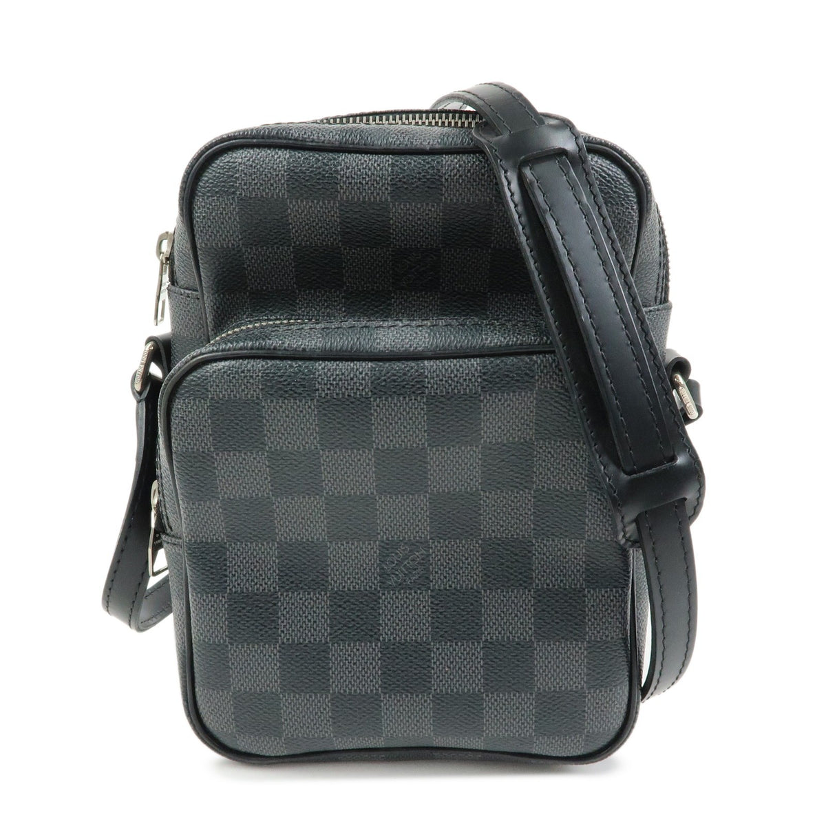 Louis Vuitton Rem Damier Graphite Black Canvas Bag