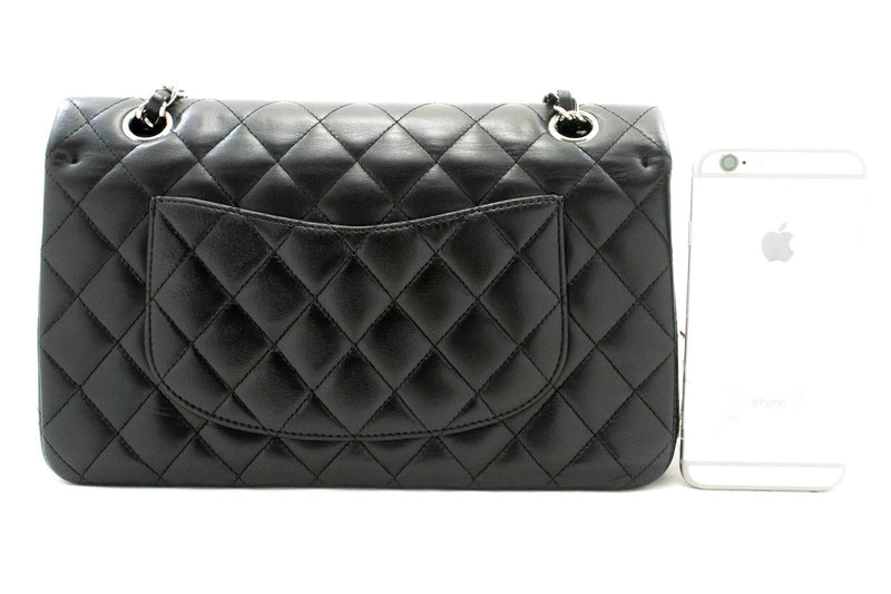 Chanel Classic Bowler Quilted Caviar Black Leather Bag