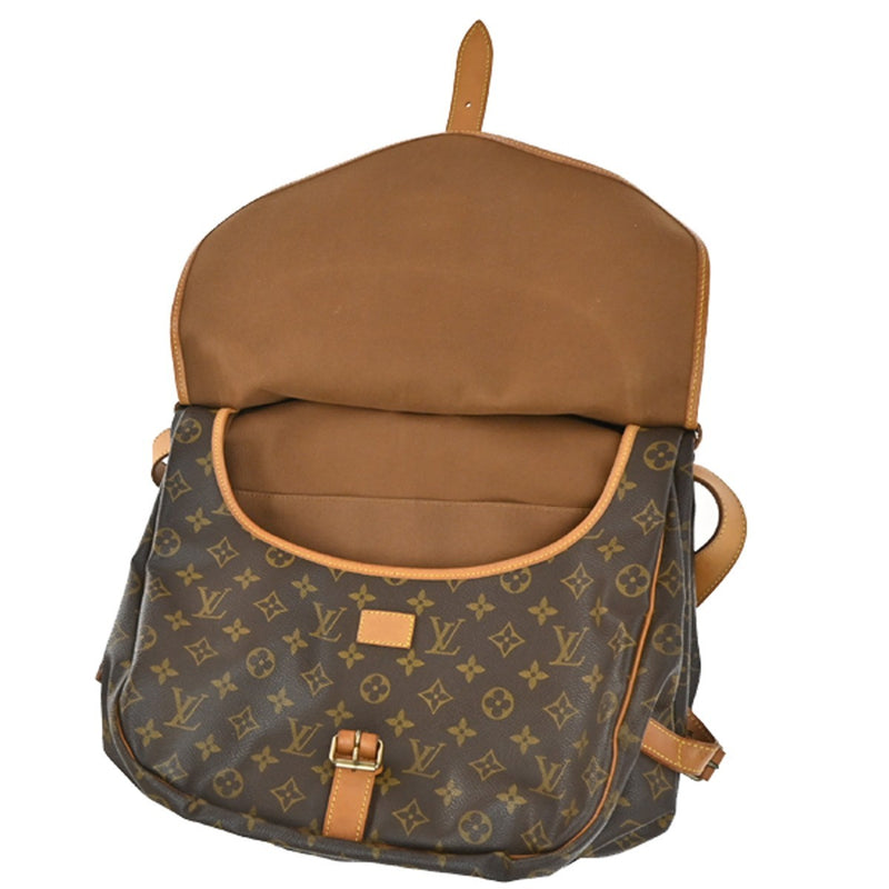Louis Vuitton Saumur Monogram Canvas Brown Bag