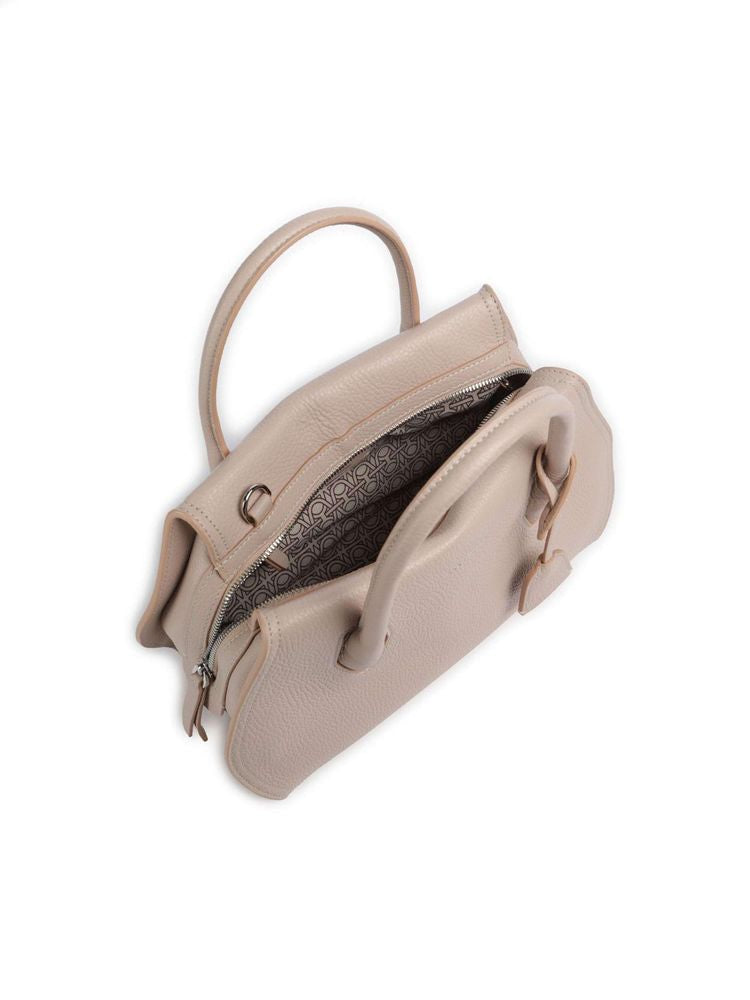 Coccinelle Lord Shoulder Bag — Beige Cowhide