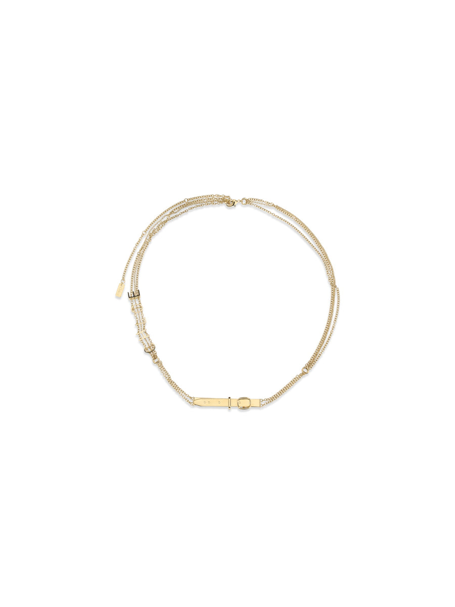 Chloé Brass Belt Jewel With Hook Closure Bracelet — Gold Bracelets